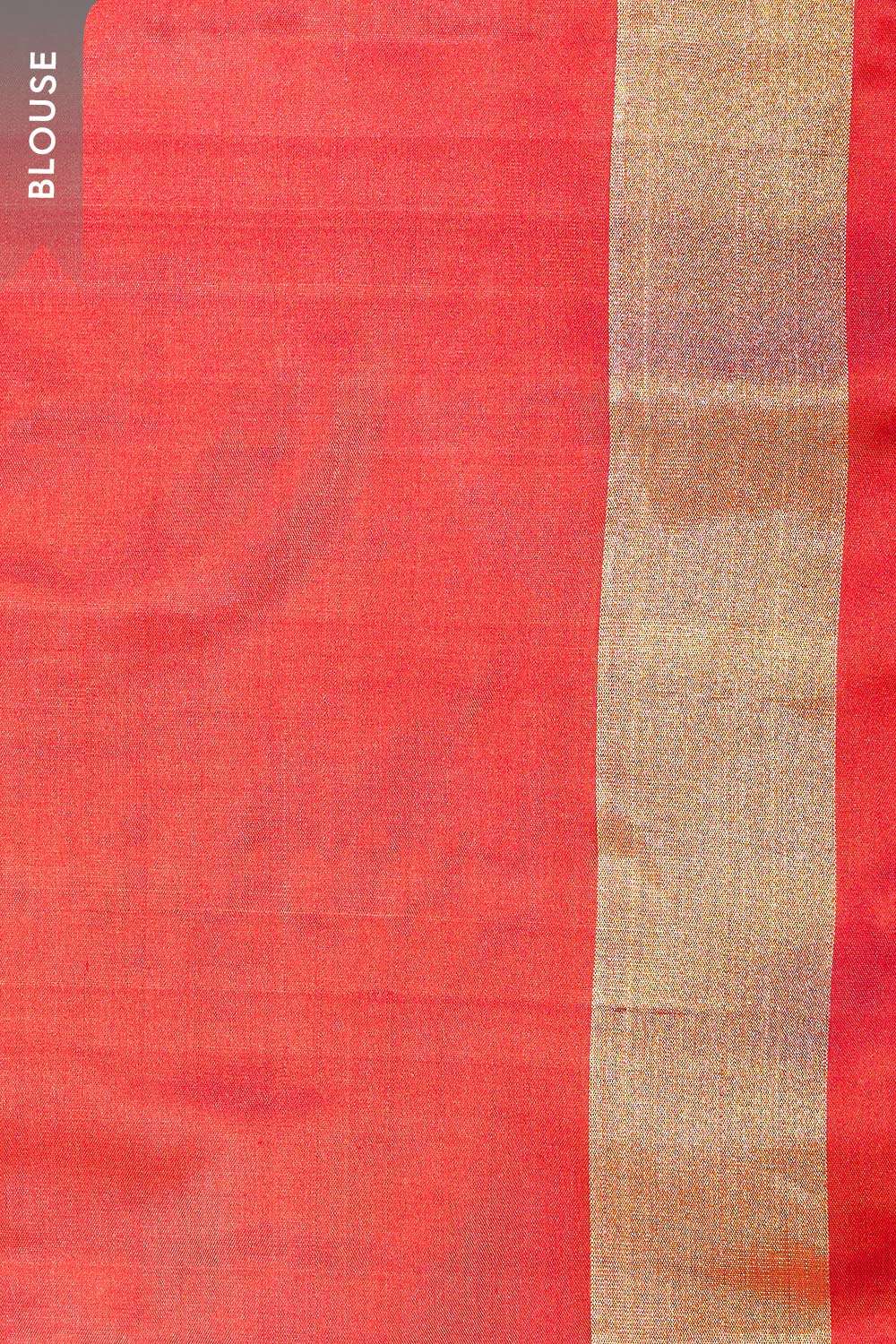Dark Red Woven Pure Soft Silk Saree image number null