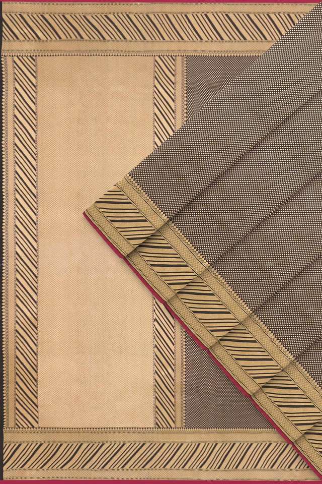 Black Pure Silk Brocade Banarasi Saree thumbnail image number null