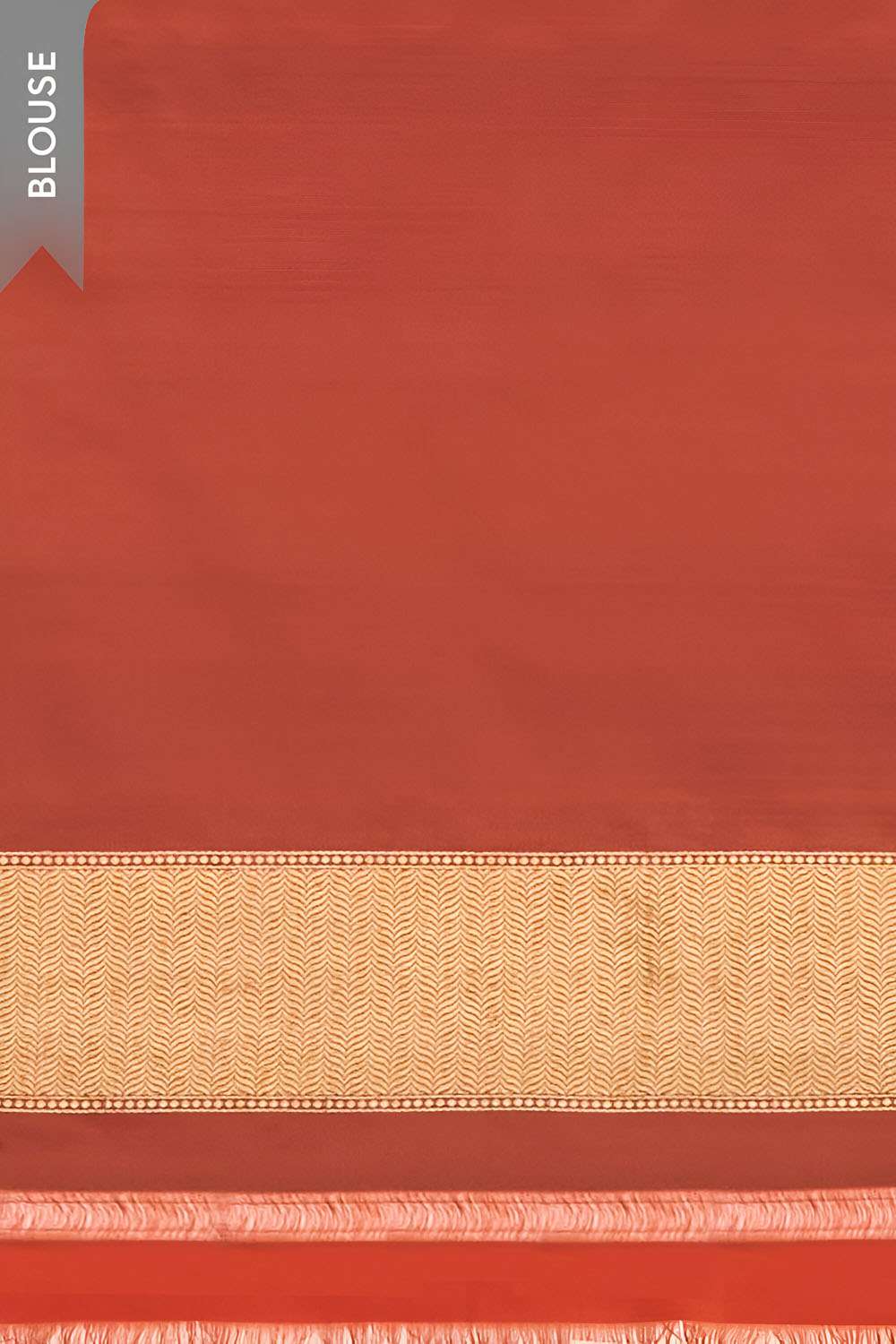 Orange Pure Silk Kadwa Banarasi Saree image number null