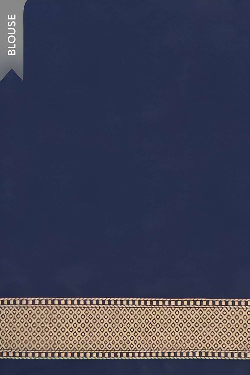 Dark Blue Pure Silk Kadwa Banarasi Saree image number null