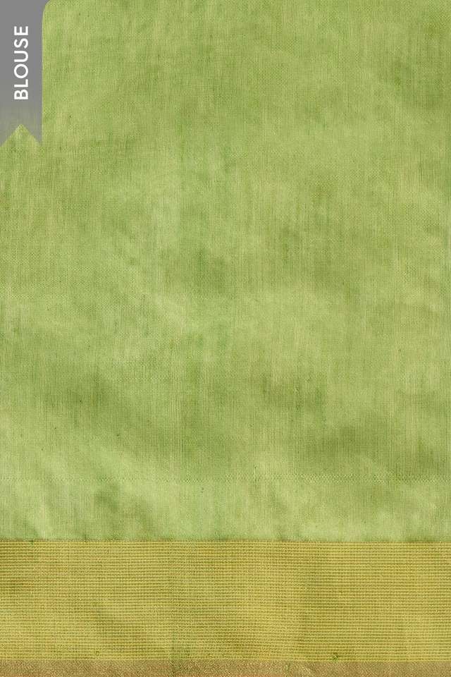 Yellow Woven Pure Silk Cotton Bengal Saree thumbnail image number null