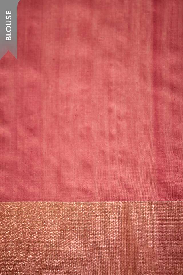Light Pink Bengal Pure Silk Cotton Jamdani Saree thumbnail image number null