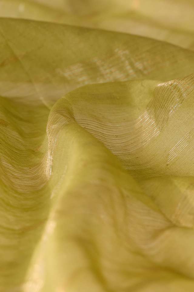 Light Green Bengal Pure Silk Cotton Jamdani Saree thumbnail image number null