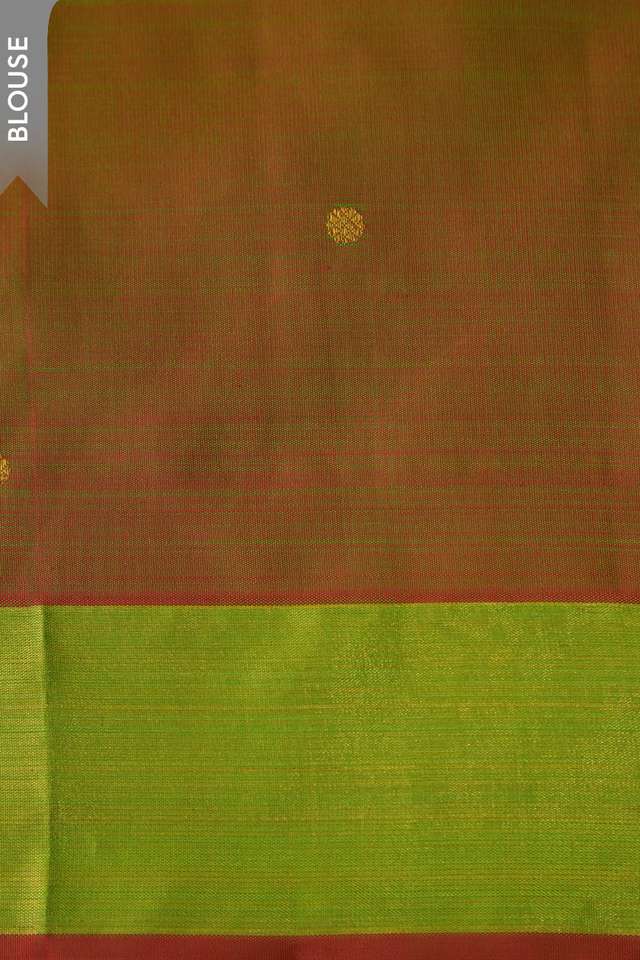 Green Pure Silk Woven Kanjivaram Saree thumbnail image number null