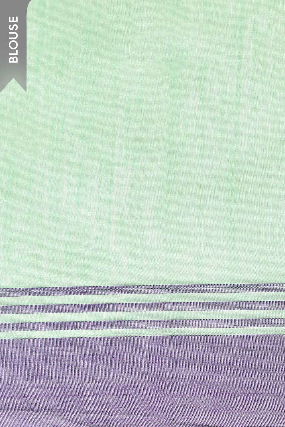 Light Green Woven Pure Silk Cotton Chanderi Saree image number null