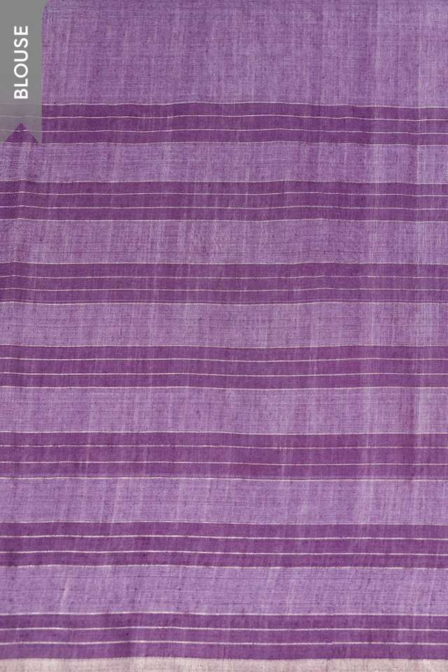 Violet Chattisgarh Woven Pure Tussar Silk Saree thumbnail image number null