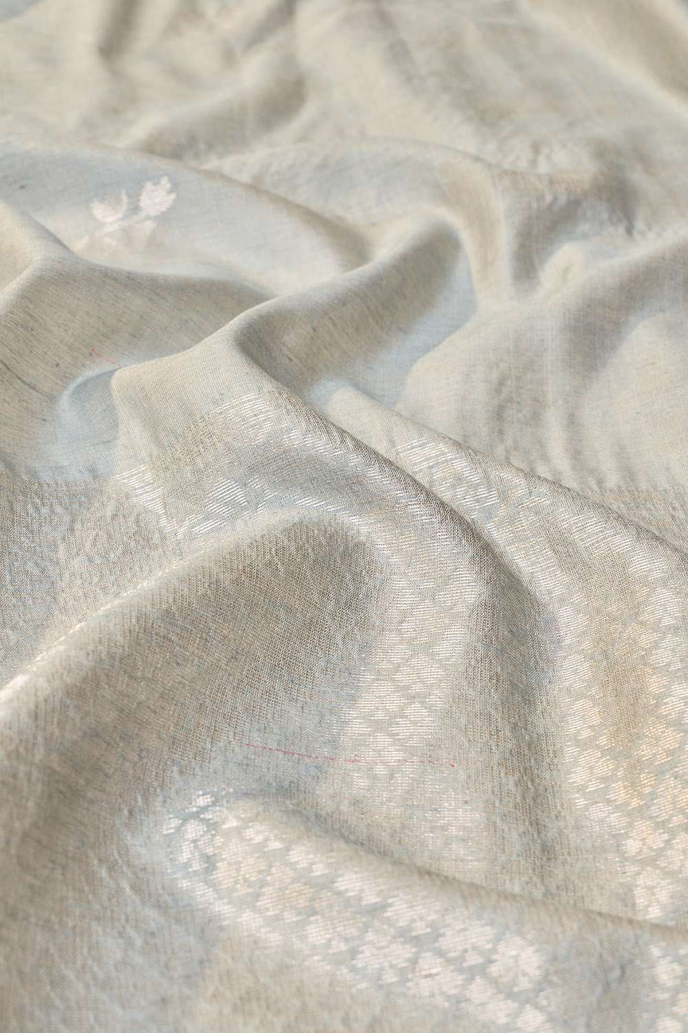 Blue Chattisgarh Woven Pure Tussar Silk Saree image number null