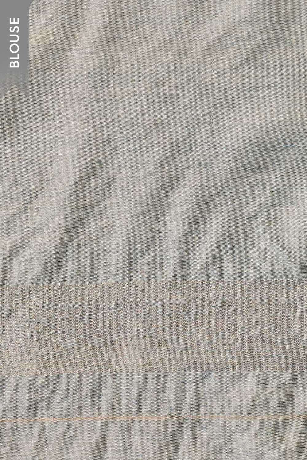 Blue Chattisgarh Woven Pure Tussar Silk Saree image number null