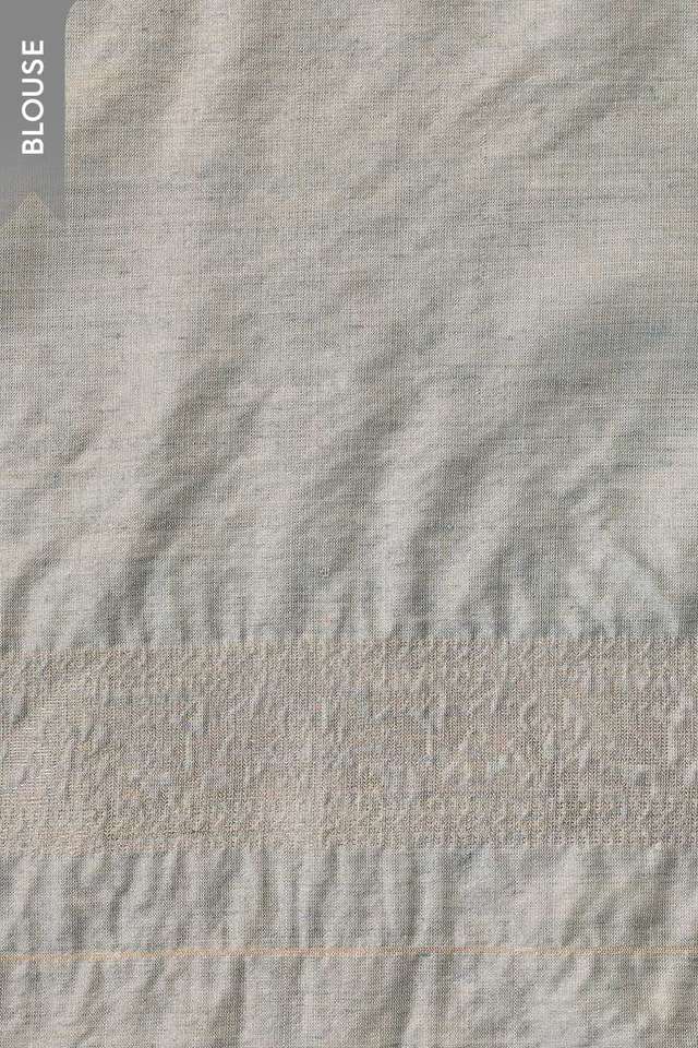 Blue Chattisgarh Woven Pure Tussar Silk Saree thumbnail image number null
