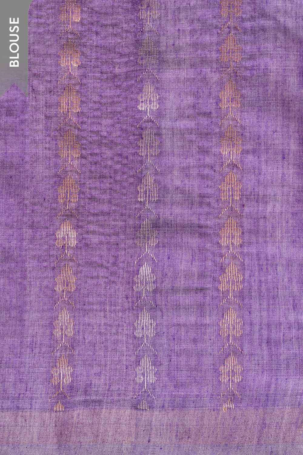 Purple Chattisgarh Woven Pure Tussar Silk Saree image number null