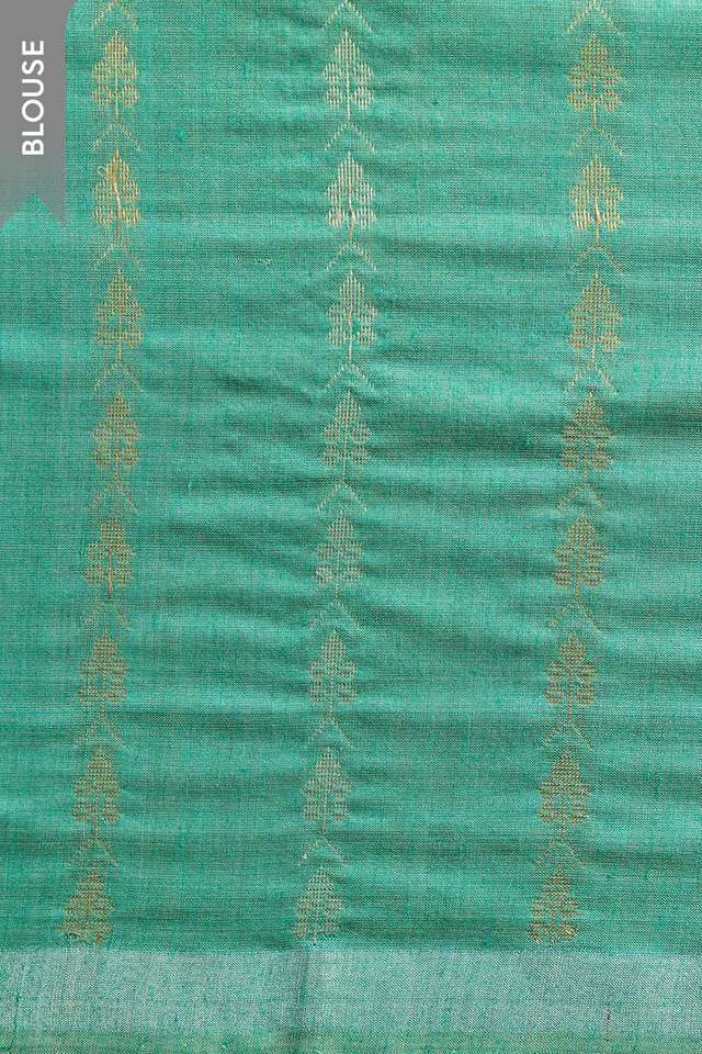 Green Chattisgarh Woven Pure Tussar Silk Saree thumbnail image number null