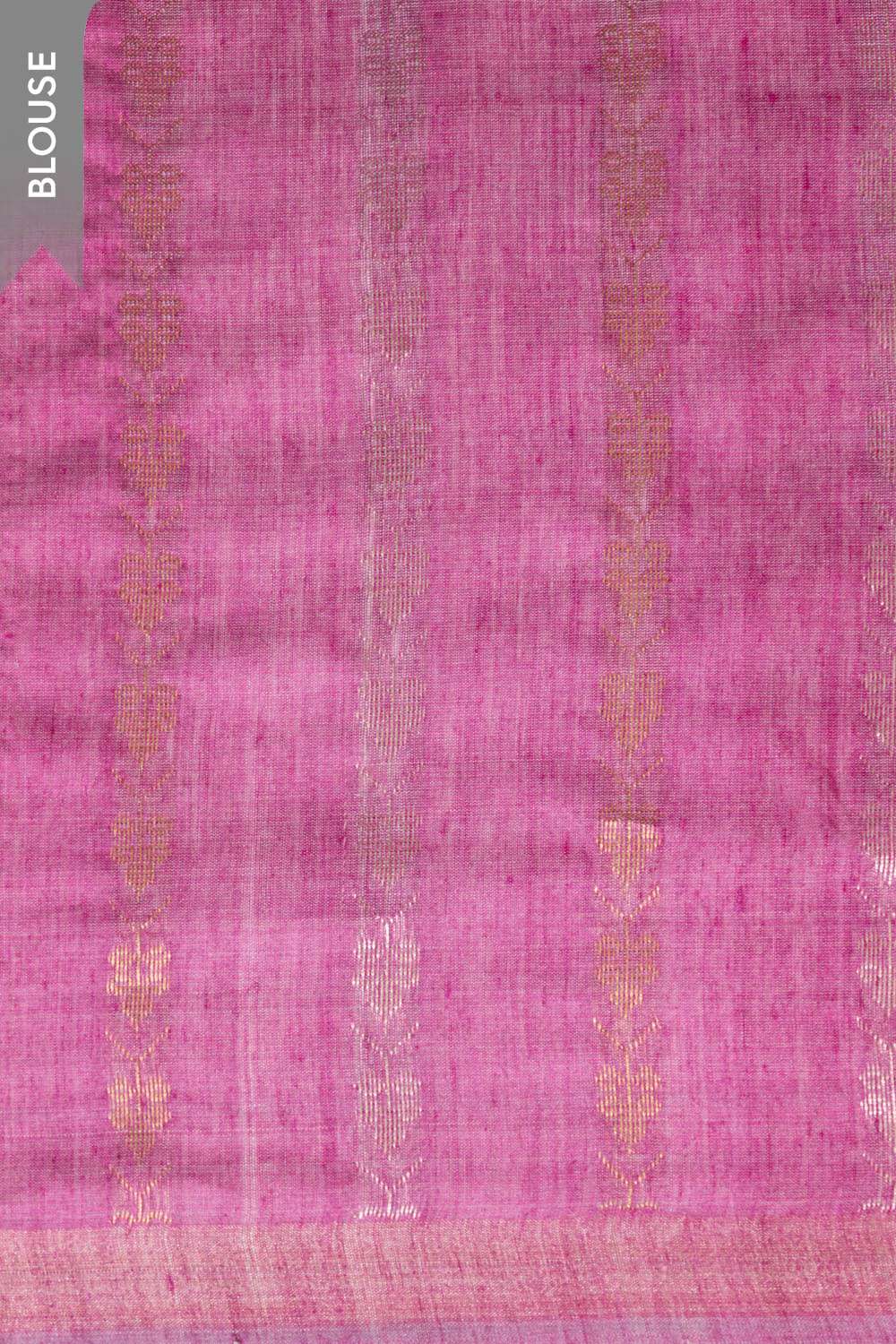 Dark Pink Chattisgarh Woven Pure Tussar Silk Saree image number null