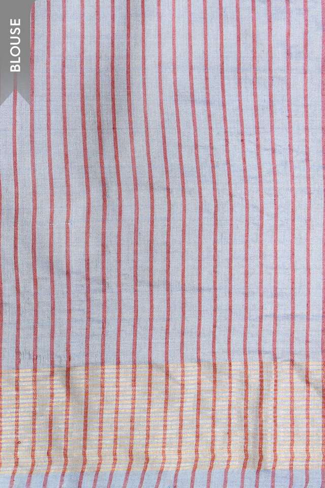 Brown Pure Tussar Silk Chattisgarh Woven Saree thumbnail image number null
