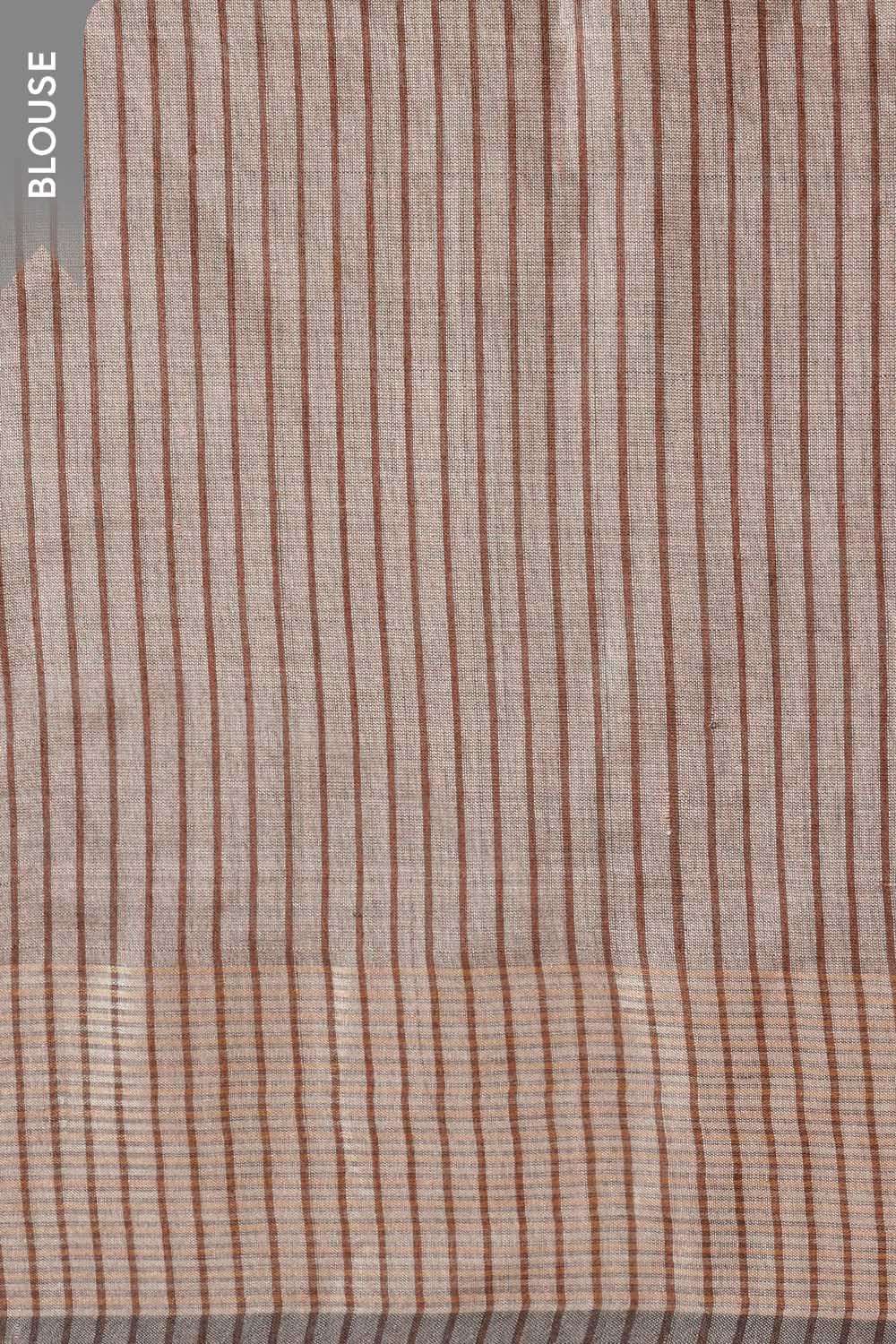 Brown Chattisgarh Woven Pure Tussar Silk Saree image number null