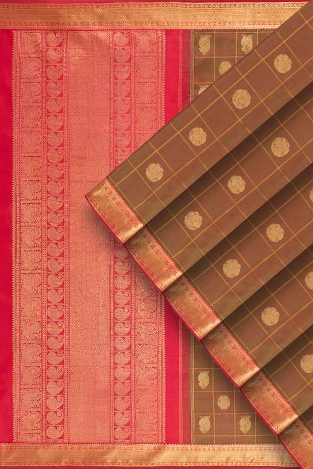 Green Pure Silk Woven Kanjivaram Saree thumbnail image number null