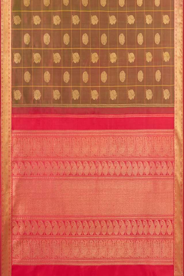 Green Pure Silk Woven Kanjivaram Saree thumbnail image number null