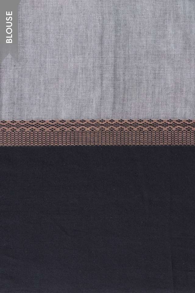 Off White Woven Pure Cotton Bengal Saree thumbnail image number null