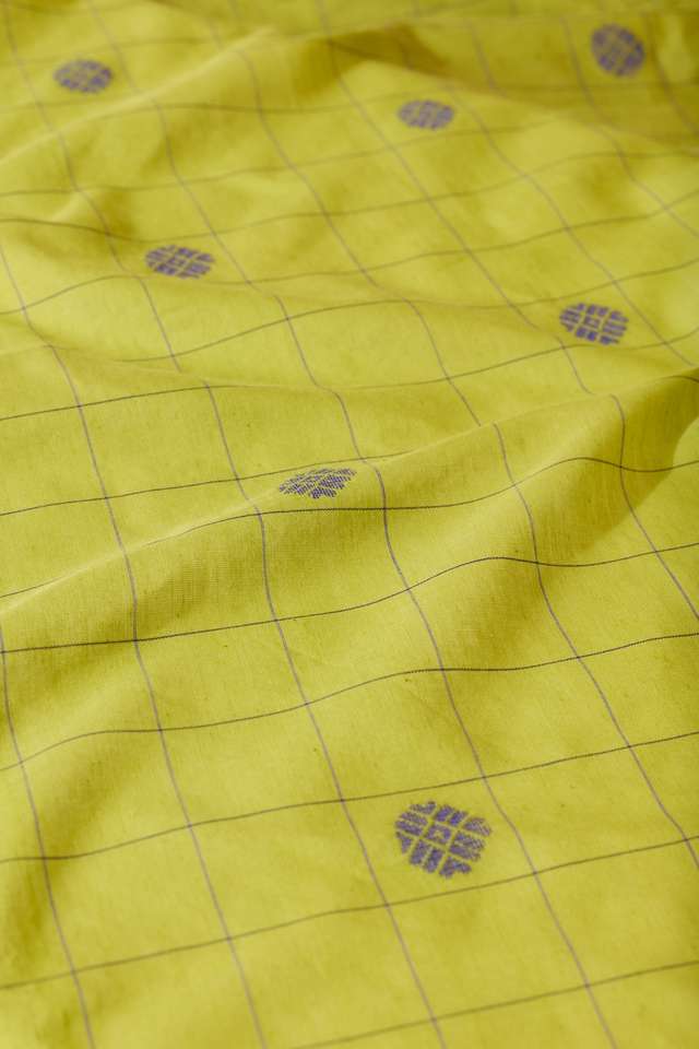 Light Green Bengal Pure Cotton Jamdani Saree thumbnail image number null