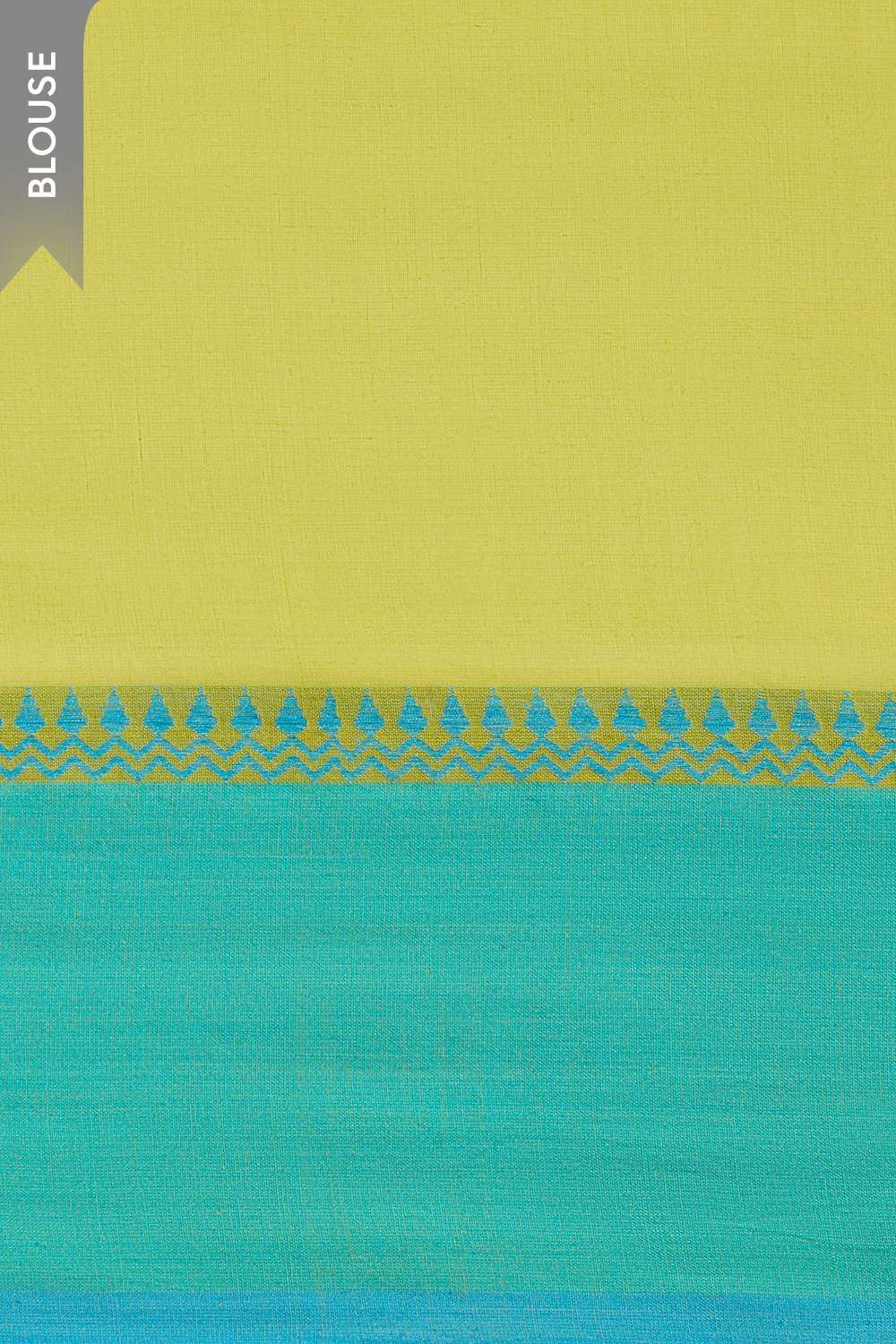 Light Green Woven Pure Cotton Bengal Saree image number null