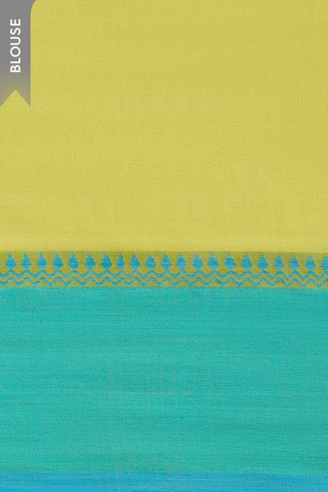 Light Green Woven Pure Cotton Bengal Saree thumbnail image number null