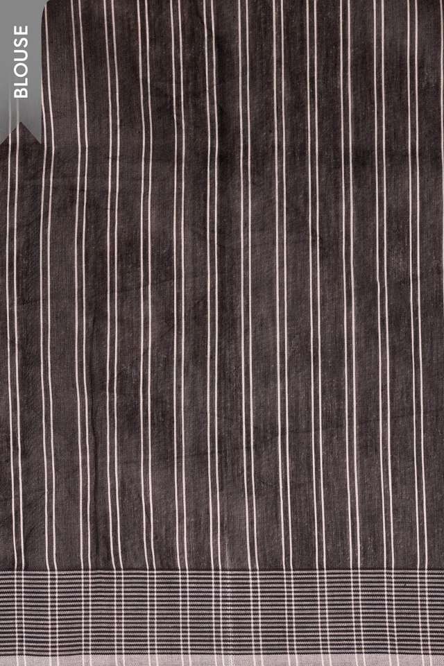 Black Bengal Pure Silk Cotton Jamdani Saree thumbnail image number null