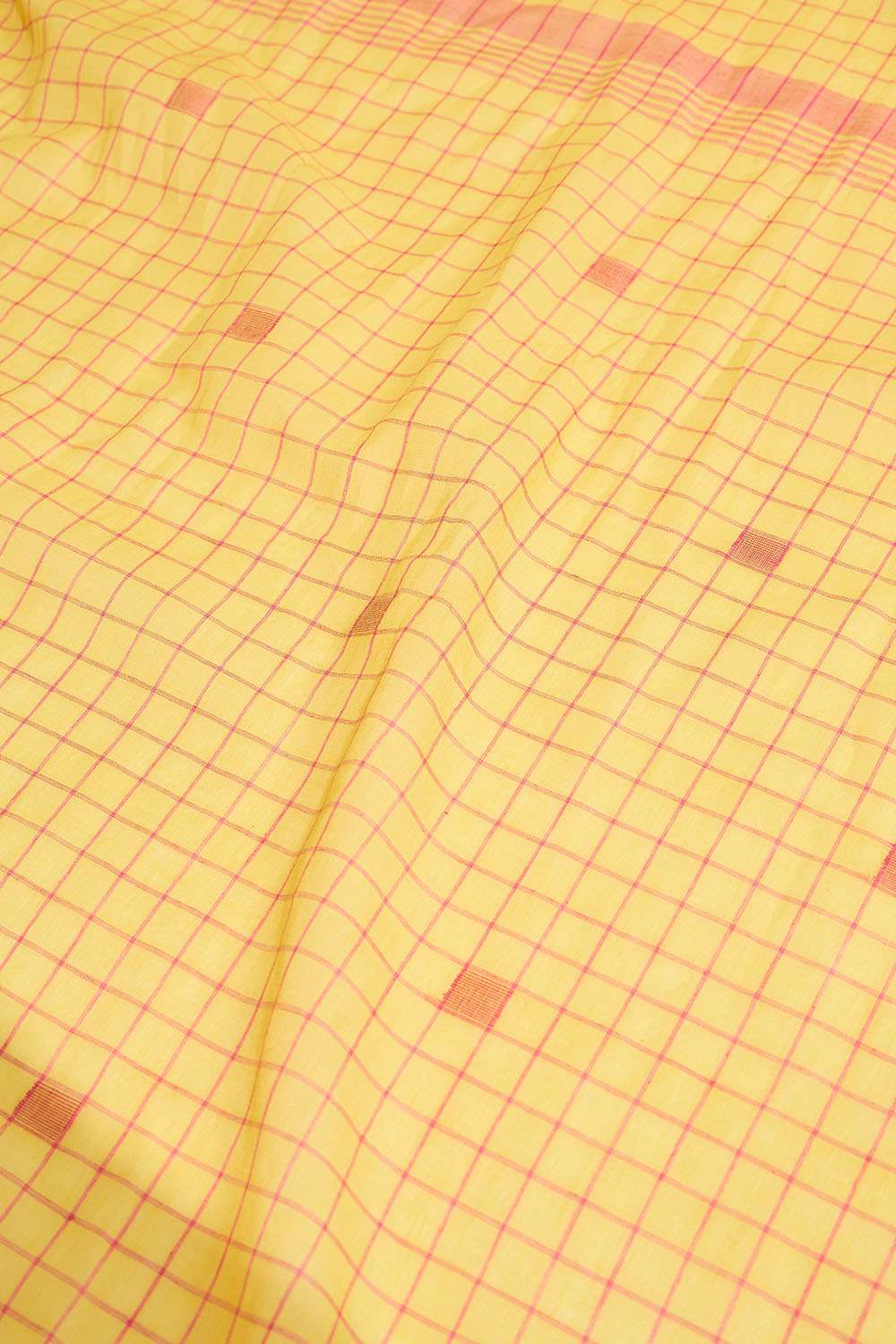 Yellow Bengal Pure Cotton Jamdani Saree image number null