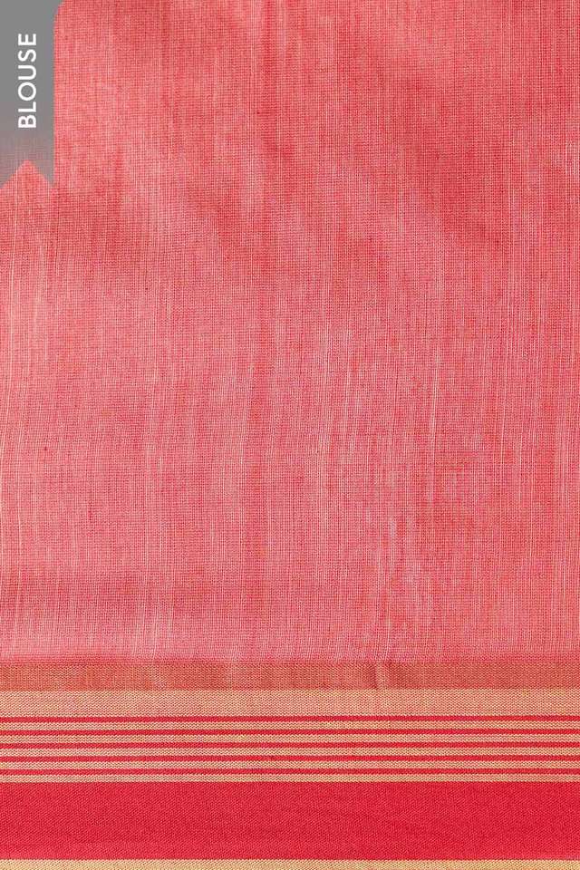 Light Yellow Jamdani Pure Silk Cotton Bengal Saree thumbnail image number null
