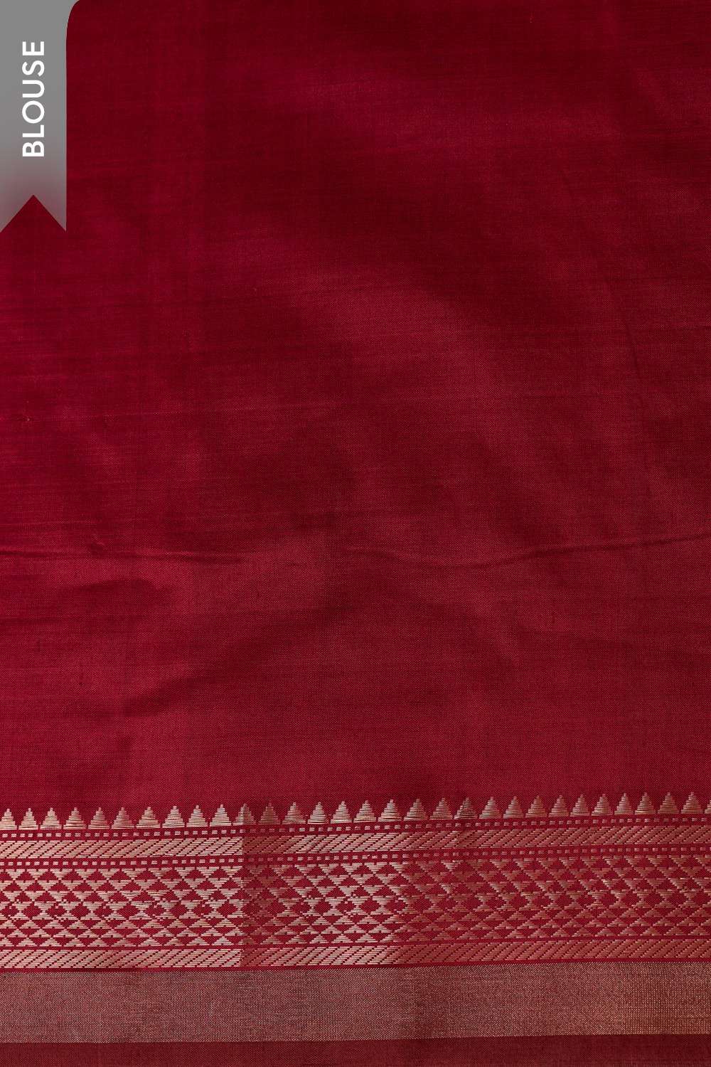 Red Silk Bishnupur Woven Saree image number null