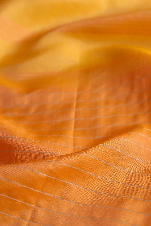 Light Orange Pure Silk Bishnupur Woven Saree thumbnail image number null