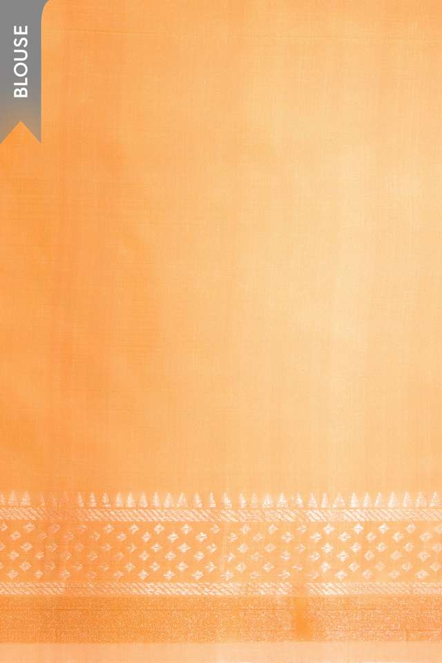 Light Orange Pure Silk Bishnupur Woven Saree thumbnail image number null