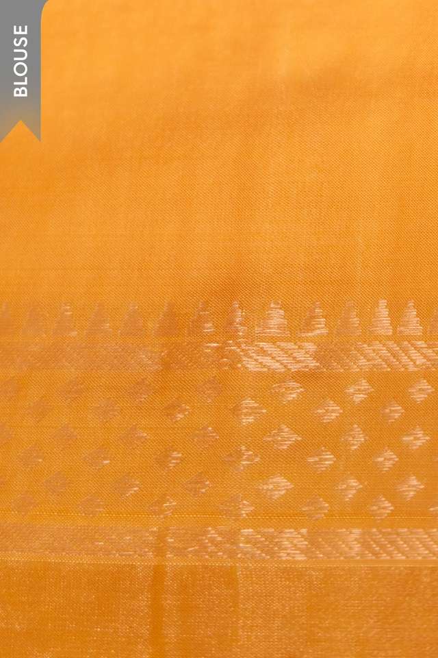 Yellow Pure Silk Bishnupur Woven Saree thumbnail image number null