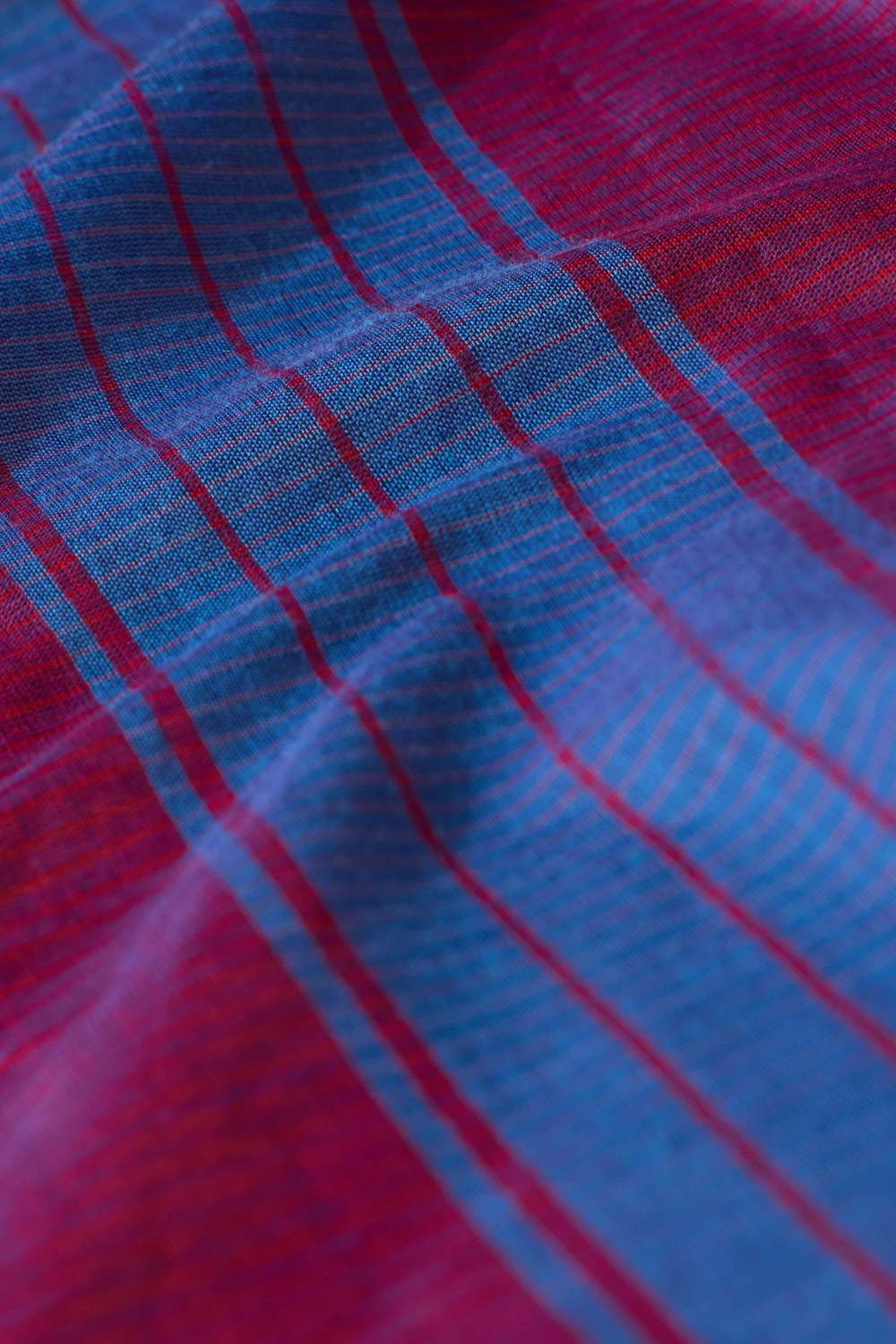 Blue Maharashtra Woven Pure Cotton Saree image number null