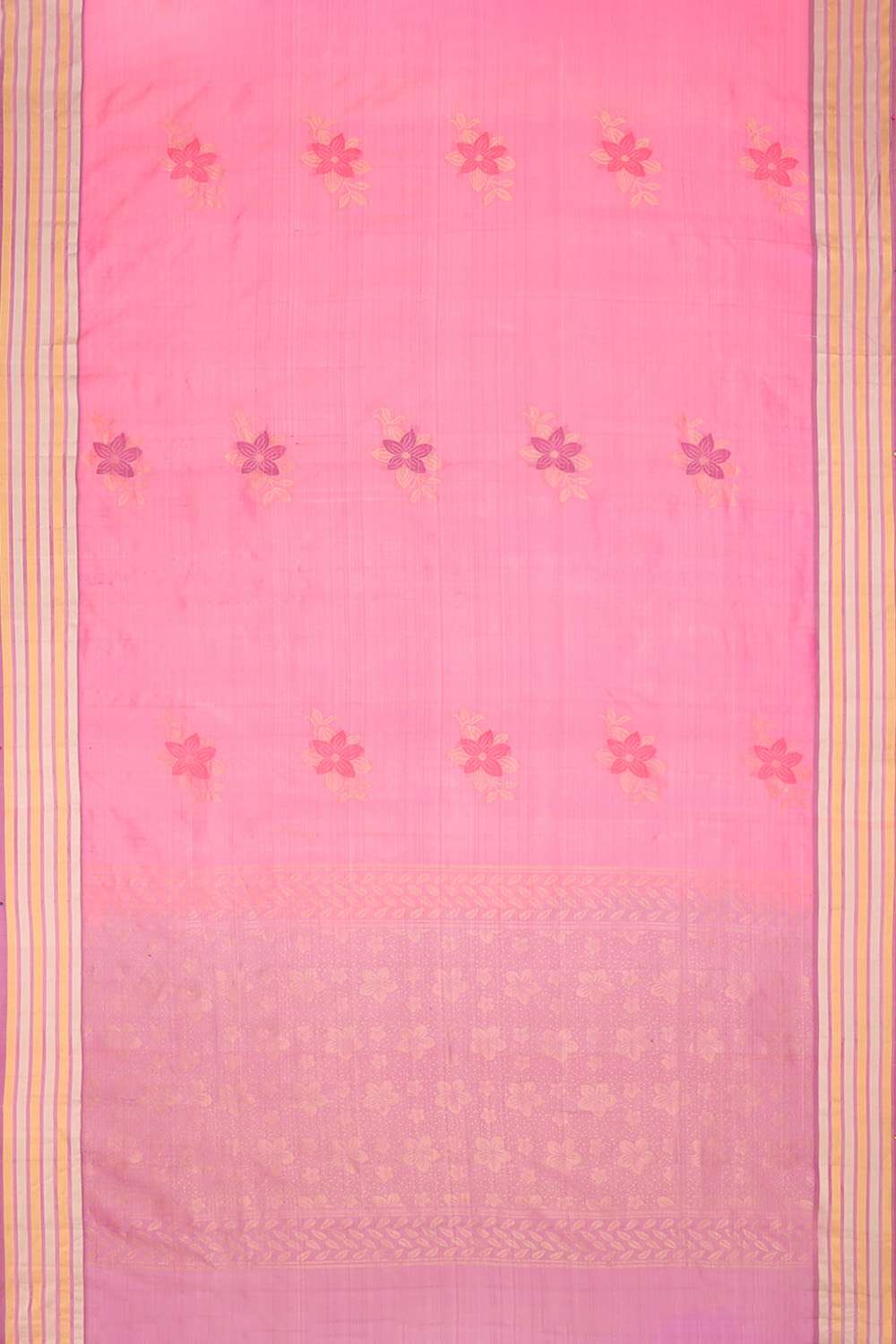 Pink Woven Soft Pure Silk Saree image number null