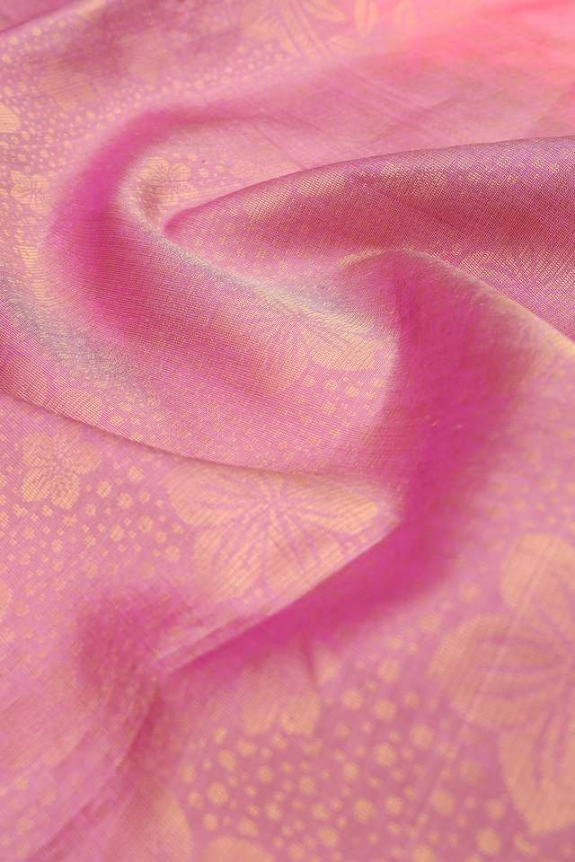 Pink Woven Soft Pure Silk Saree thumbnail image number null