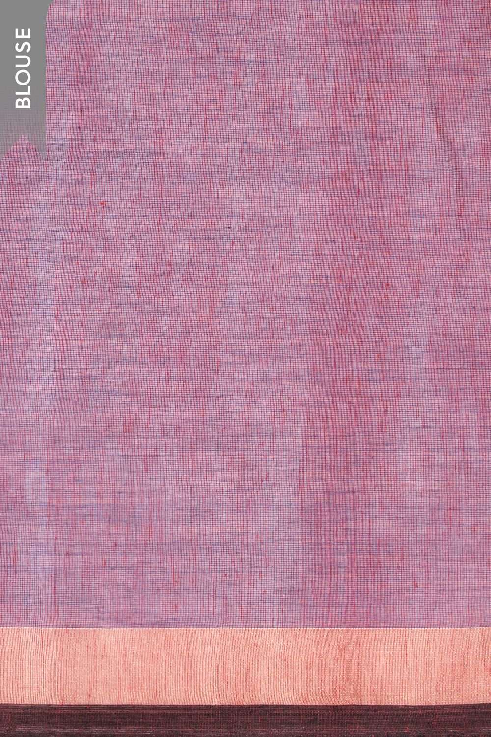 Purple Woven Pure Cotton Bengal Saree image number null