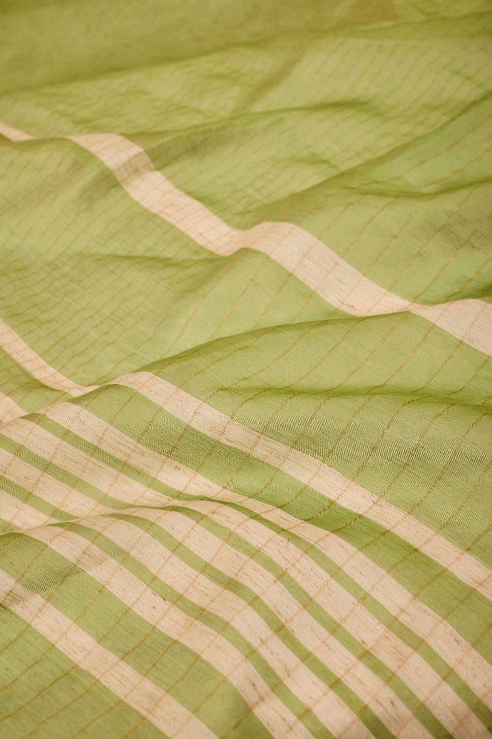 Green Bhagalpur Woven Silk Viscose Saree image number null