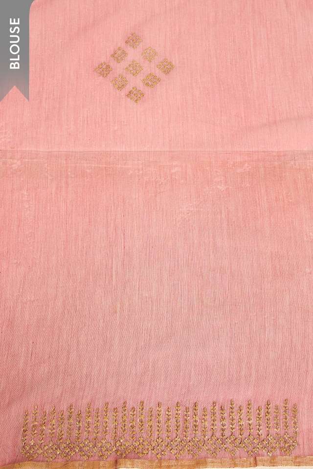 Red Embroidered Pure Silk Cotton Saree thumbnail image number null