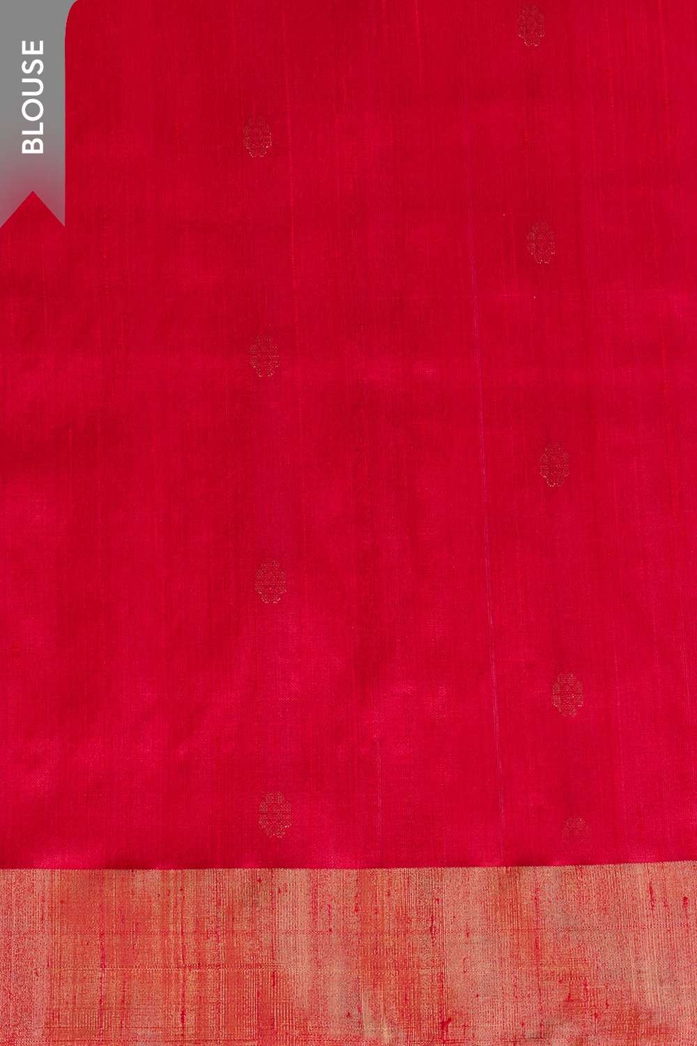 Orange Woven Soft Pure Silk Tussar Saree image number null