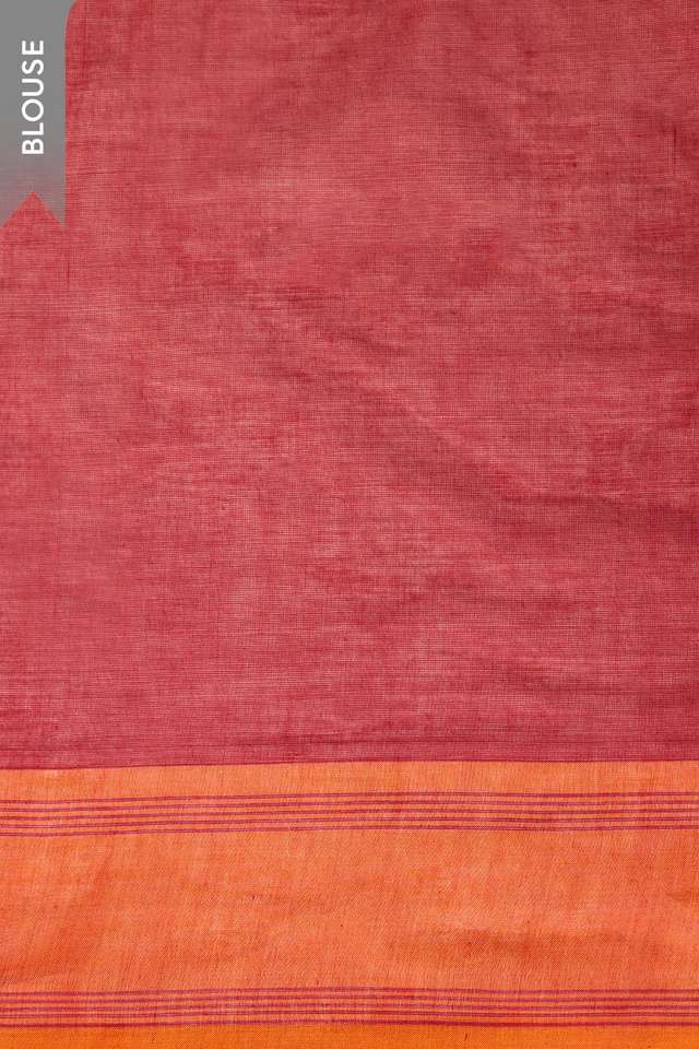 Dark Red Karnataka Pure Cotton Lambani Saree thumbnail image number null