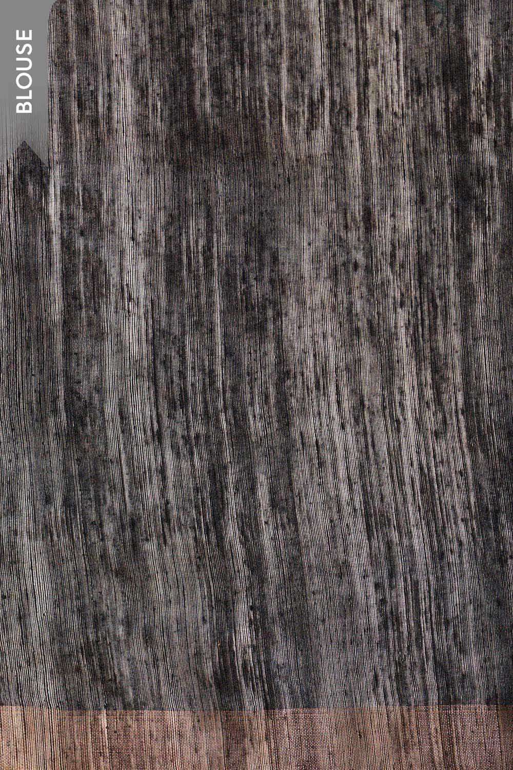 Black Bengal Pure Silk Vanya Jamdani Saree image number null