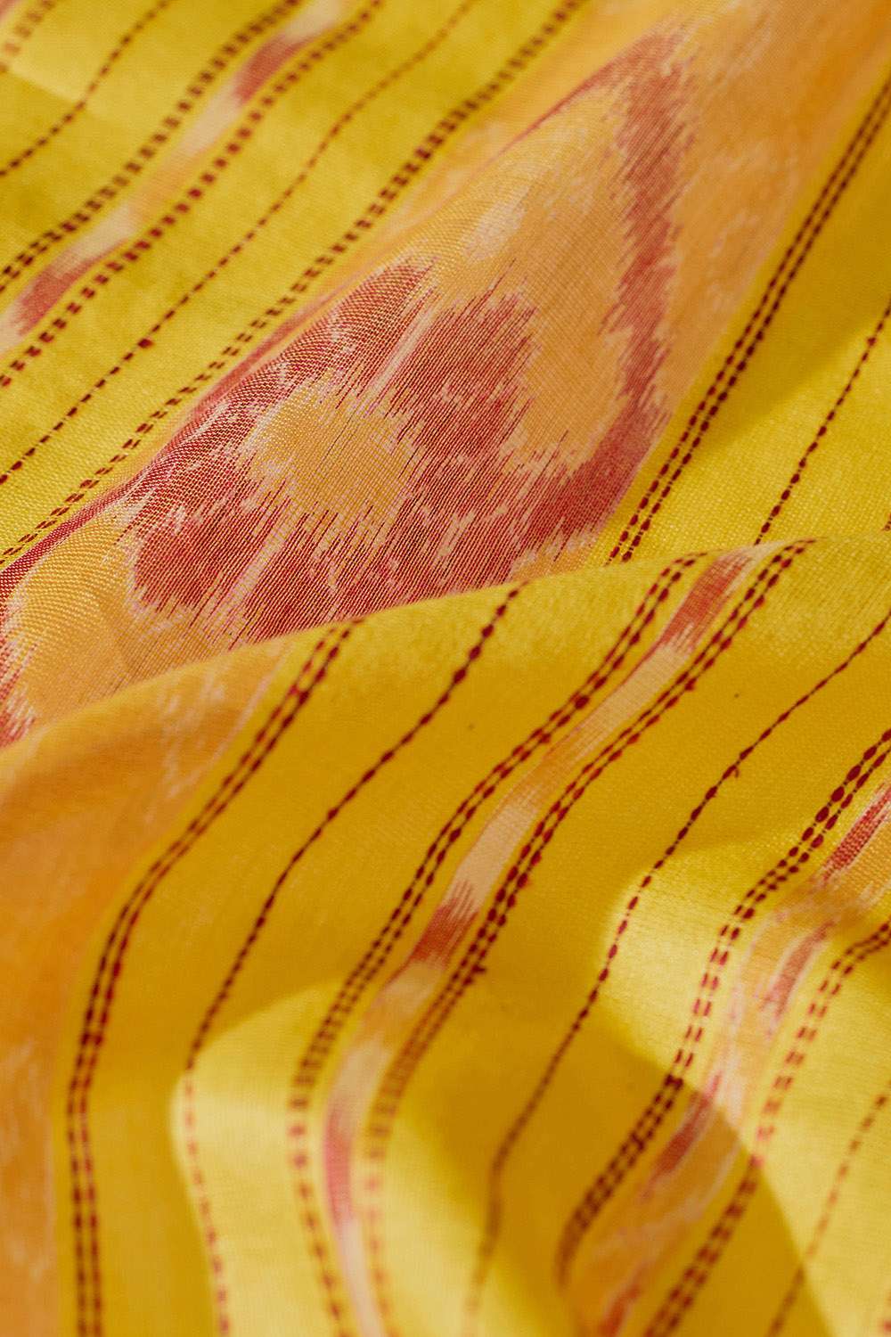 Red Ikat Pure Tussar Silk Gopalpur Saree image number null