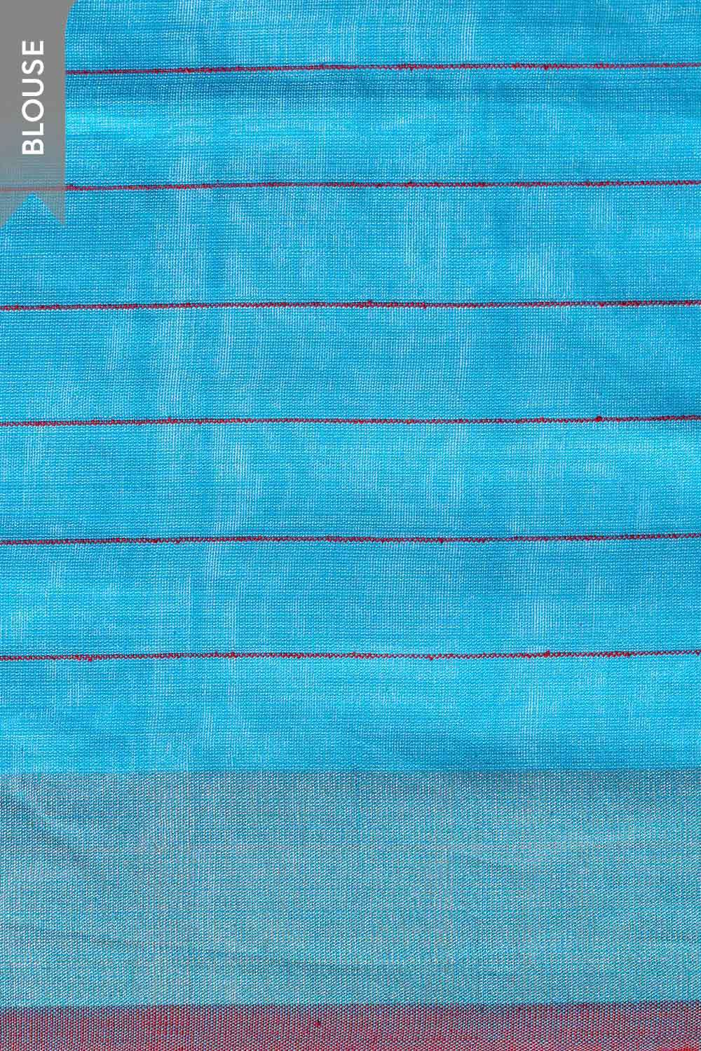 Light Blue Woven Silk Viscose Bhagalpur Saree image number null