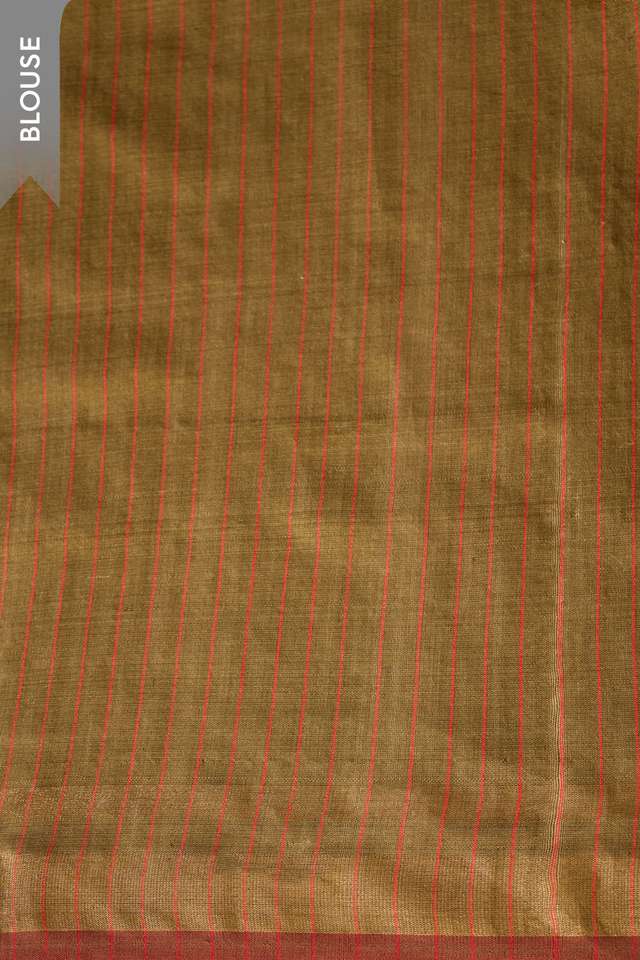 Red Bhagalpur Woven Silk Viscose Saree thumbnail image number null