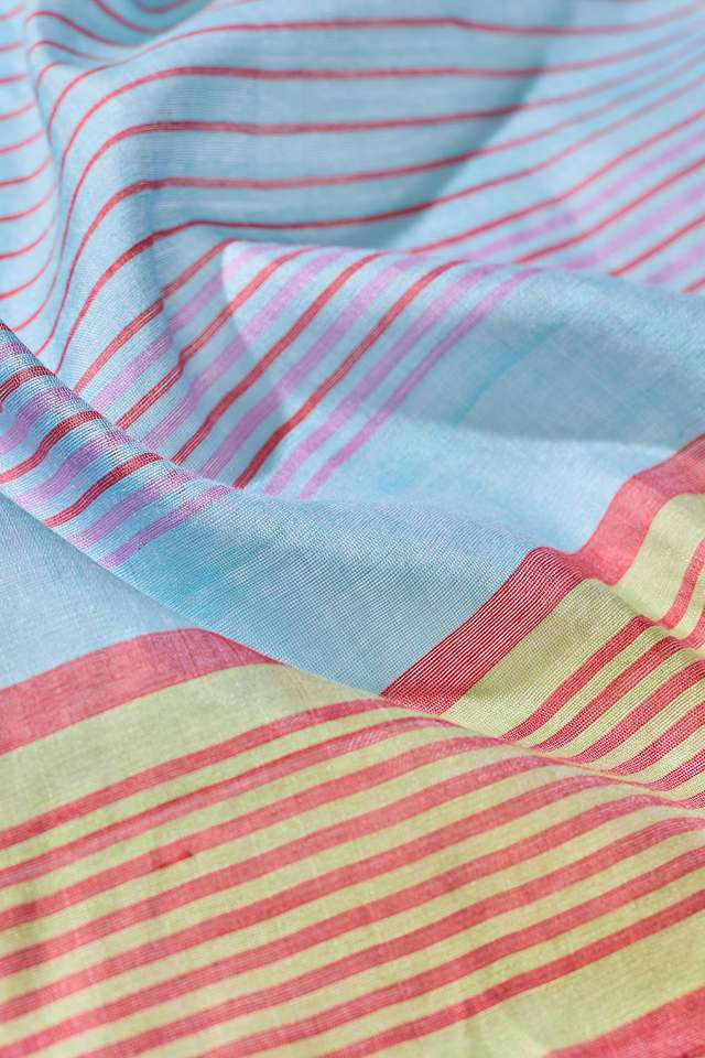 Green Woven Silk Viscose Bhagalpur Saree thumbnail image number null