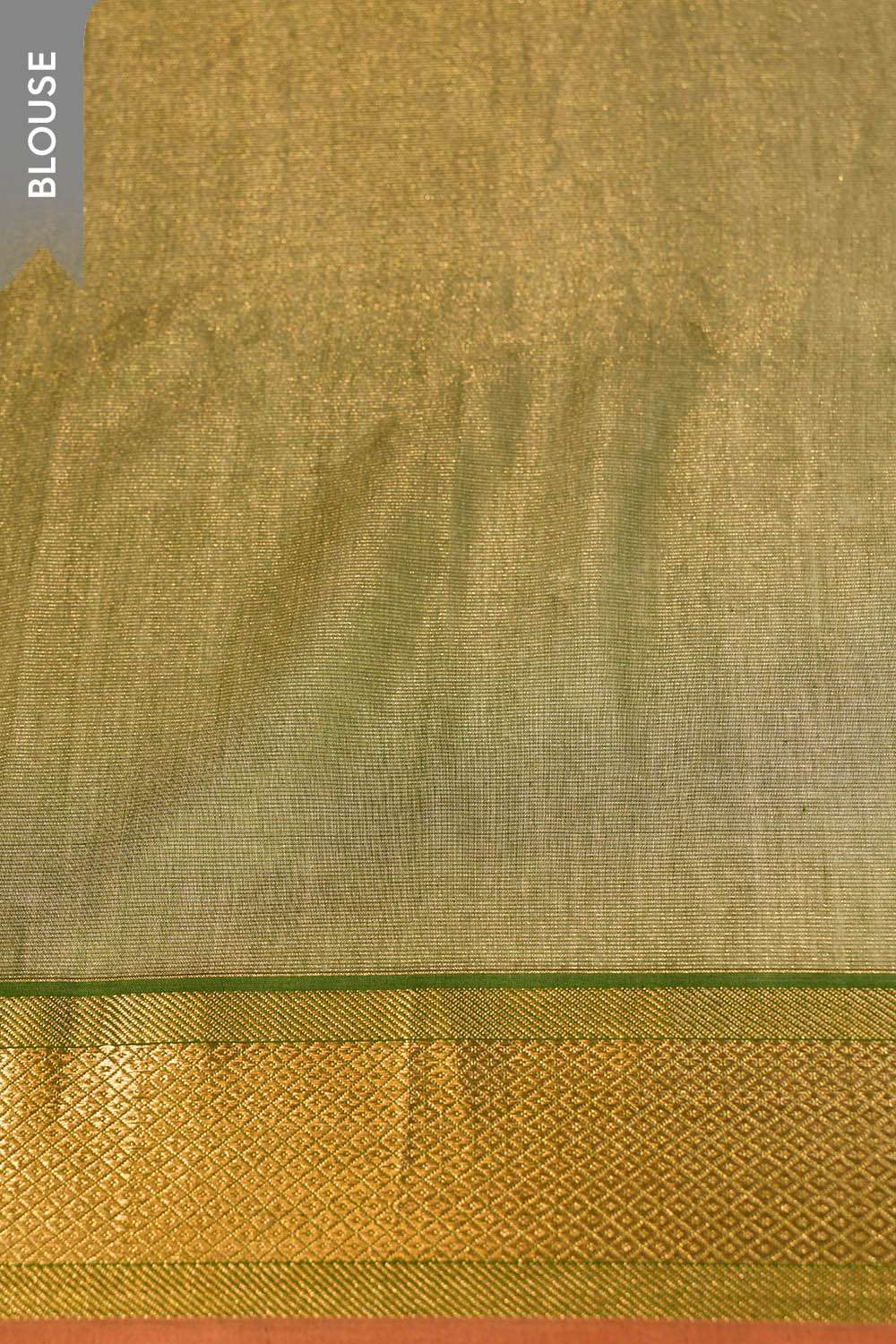 Light Green Woven Pure Tissue Cotton Maheshwari Saree image number null