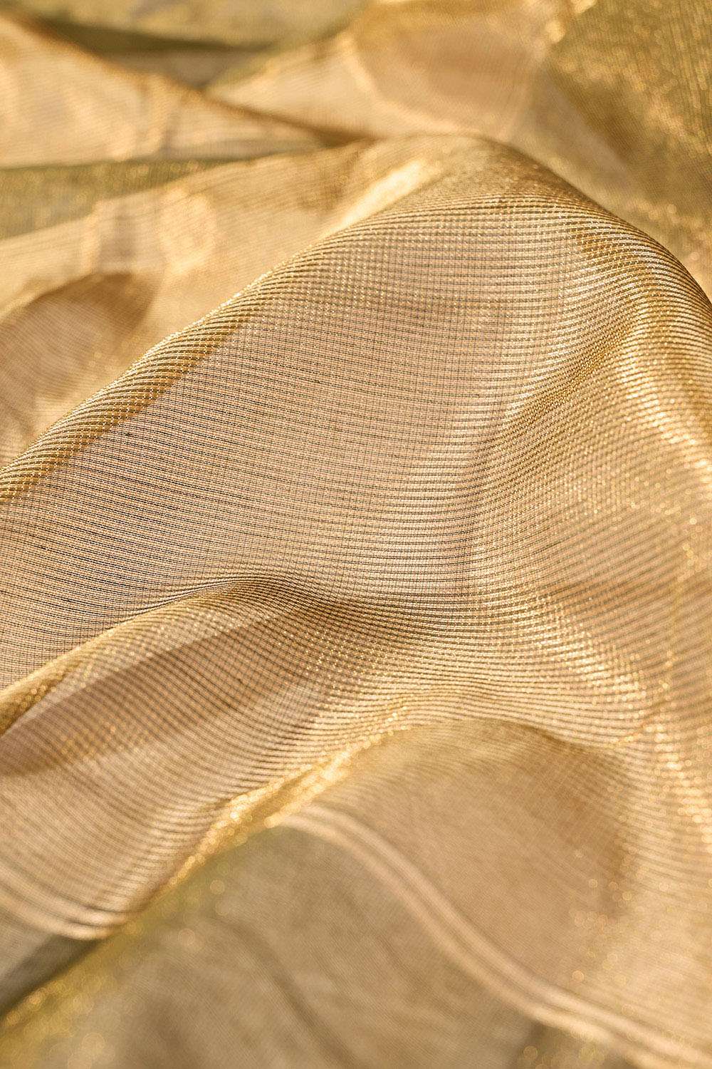 Green Woven Pure Tissue Cotton Maheshwari Saree image number null