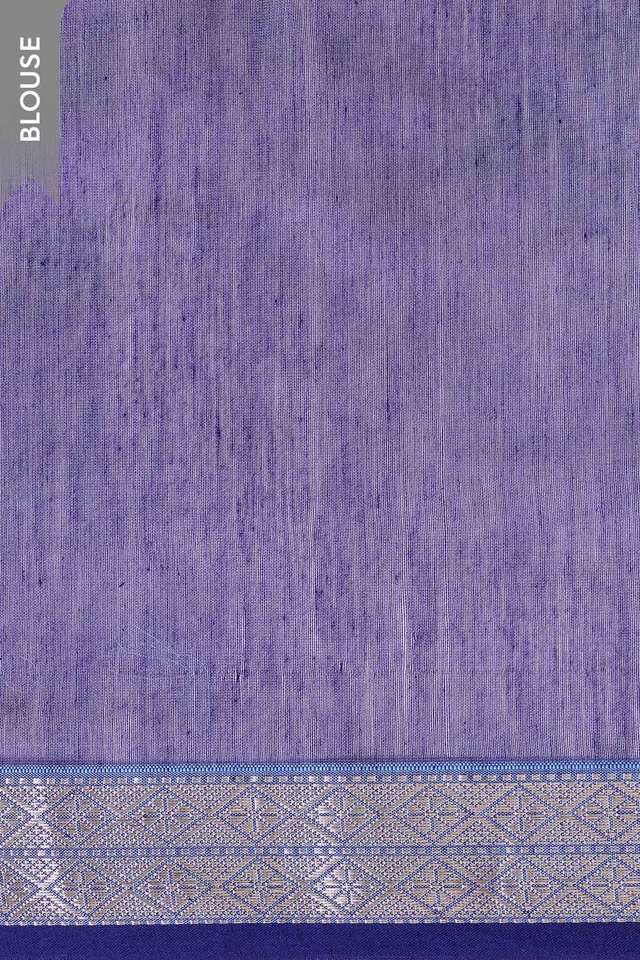 Light Blue Woven Pure Silk Cotton Maheshwari Saree thumbnail image number null