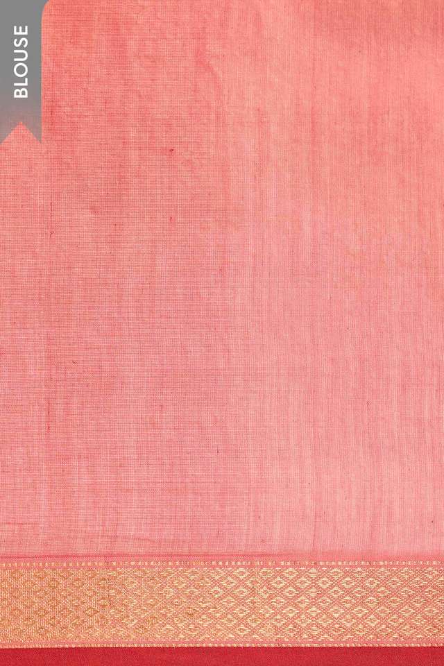 Pink Woven Pure Silk Cotton Maheshwari Saree thumbnail image number null
