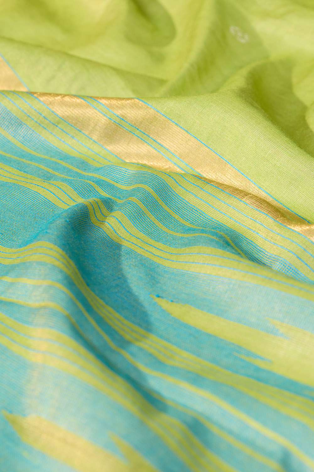 Light Green Chattisgarh Woven Pure Tussar Silk Saree image number null