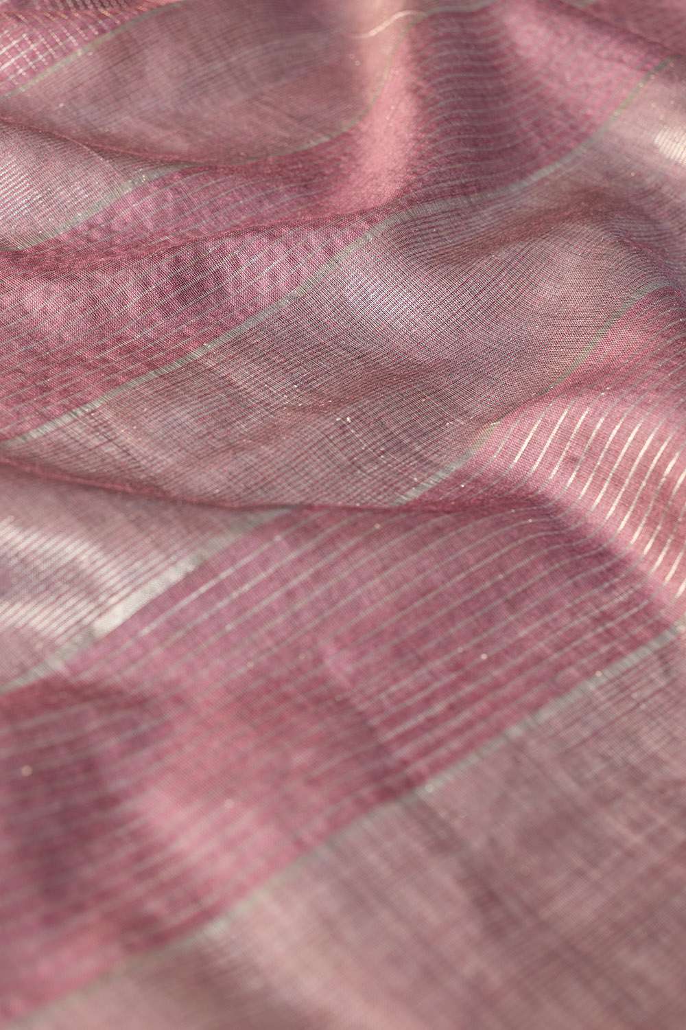 Purple Chattisgarh Woven Pure Tussar Silk Saree image number null